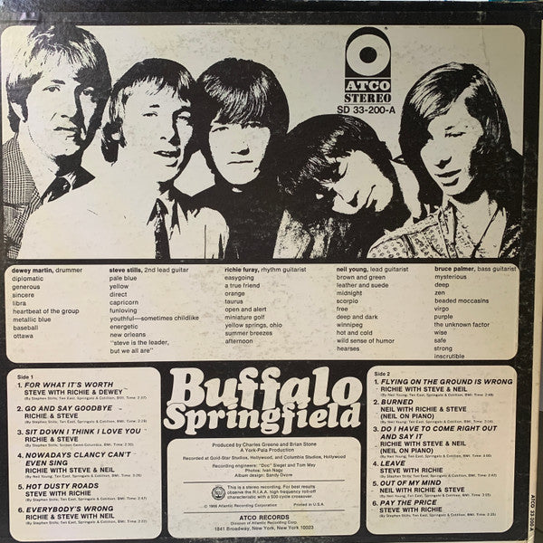 Buffalo Springfield : Buffalo Springfield (LP, Album, RP, MO )
