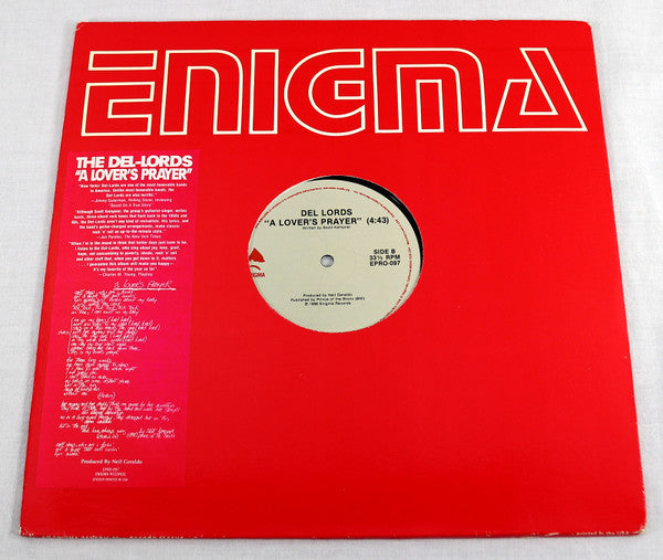 The Del Lords : A Lover's Prayer (12")