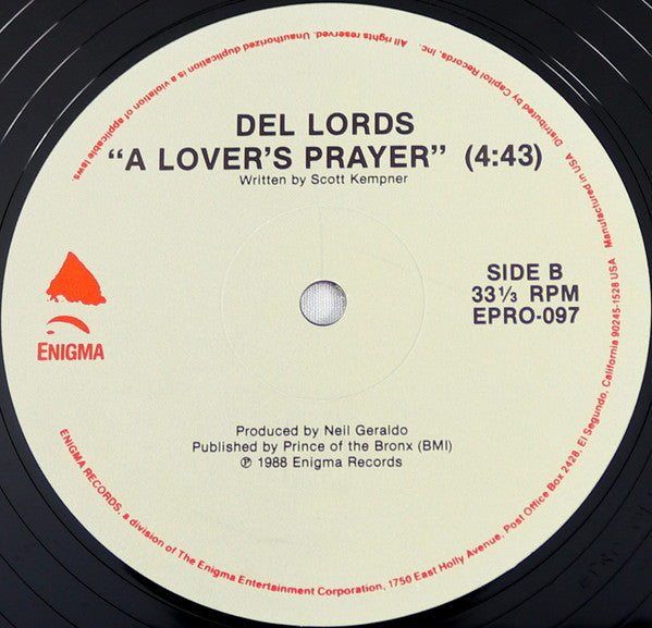 The Del Lords : A Lover's Prayer (12")