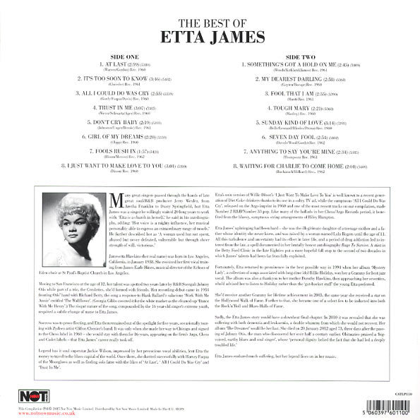 Etta James : The Best Of (LP, Comp, RE)