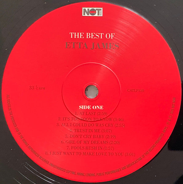 Etta James : The Best Of (LP, Comp, RE)
