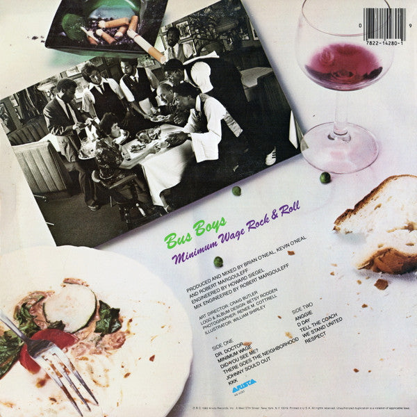 The Bus Boys : Minimum Wage Rock & Roll (LP, Album, Hau)