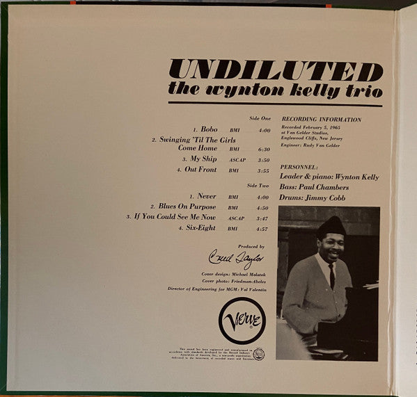 Wynton Kelly Trio : Undiluted (LP, Album)