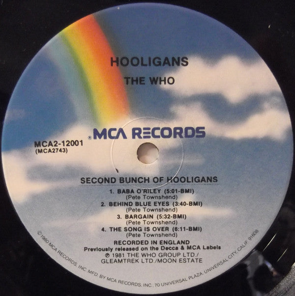 The Who : Hooligans (2xLP, Comp, Pin)