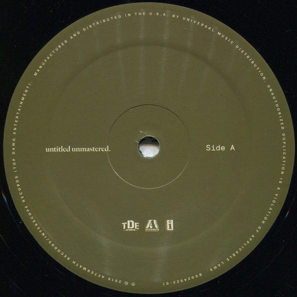 Kendrick Lamar : Untitled Unmastered. (LP, Album, SS/)