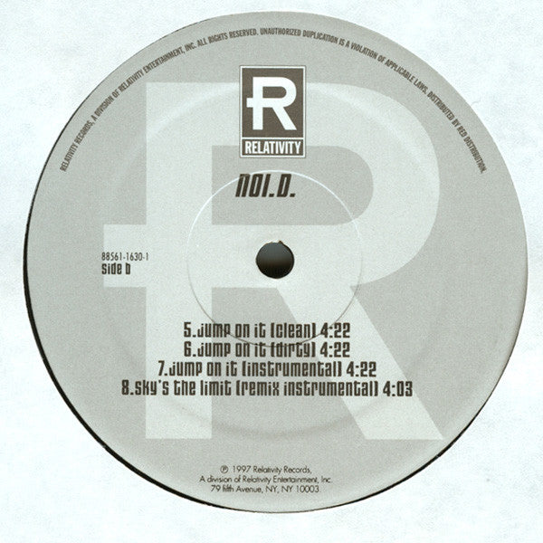 NOI.D.* Featuring Dug Infinite : Sky's The Limit / Jump On It (12")