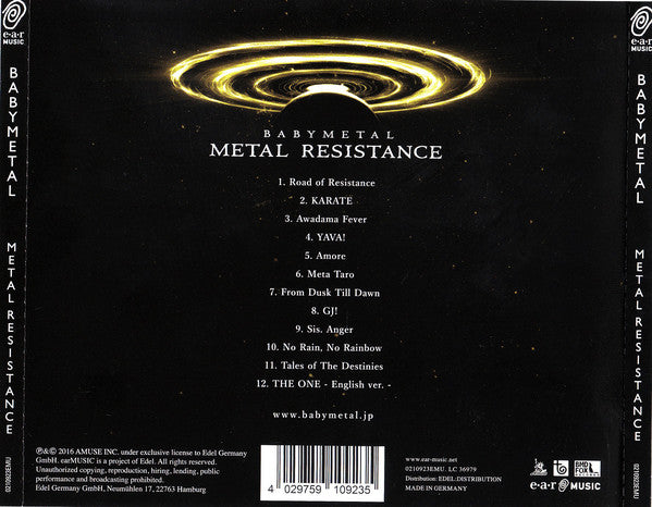 Babymetal : Metal Resistance (CD, Album)