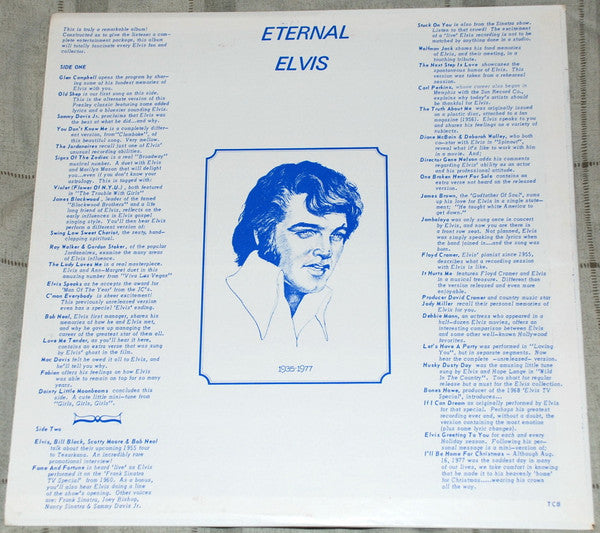 Elvis Presley : Eternal Elvis (LP, Comp, Ltd, Unofficial)