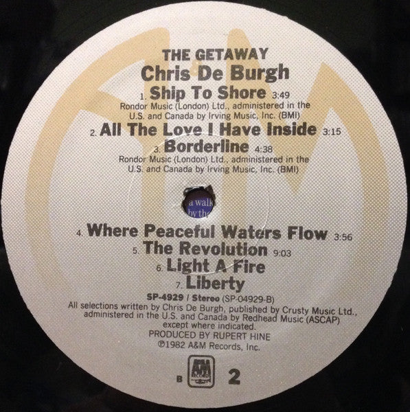 Chris de Burgh : The Getaway (LP, Album)
