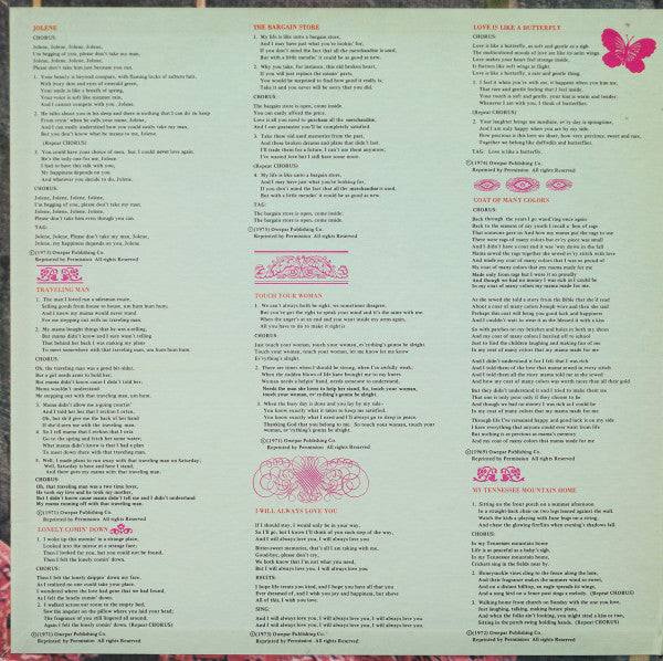 Dolly Parton : Best Of Dolly Parton (LP, Comp, RP, Tan)