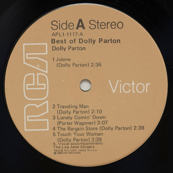 Dolly Parton : Best Of Dolly Parton (LP, Comp, RP, Tan)