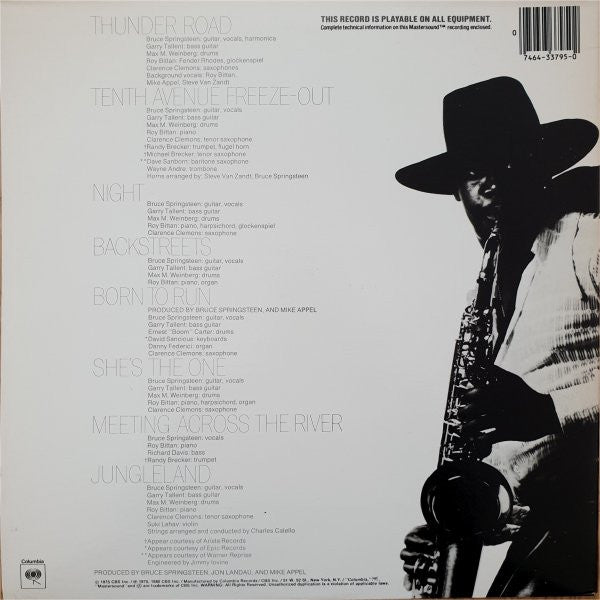 Bruce Springsteen : Born To Run (LP, Album, RE, Hal)