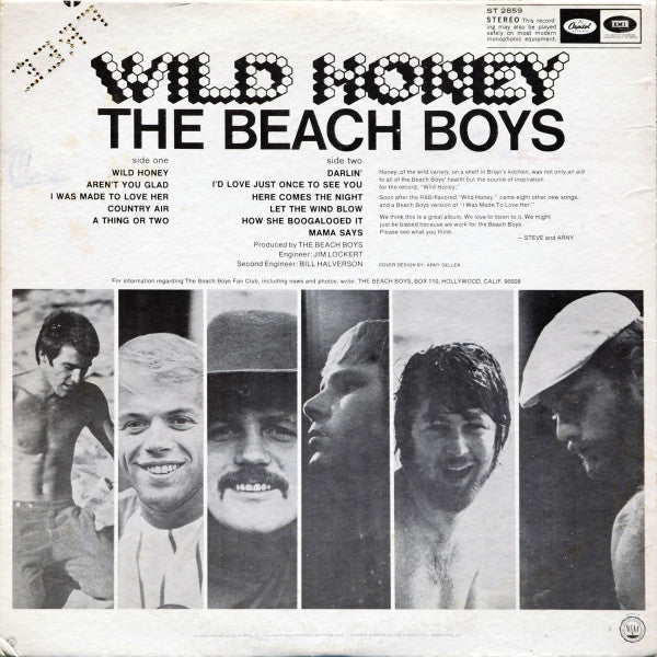 The Beach Boys : Wild Honey (LP, Album, Los)