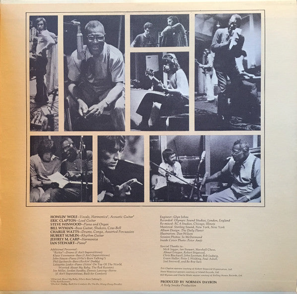 Howlin' Wolf Featuring Eric Clapton, Steve Winwood, Bill Wyman, Charlie Watts : The Howlin' Wolf London Sessions (LP, Album, Gat)