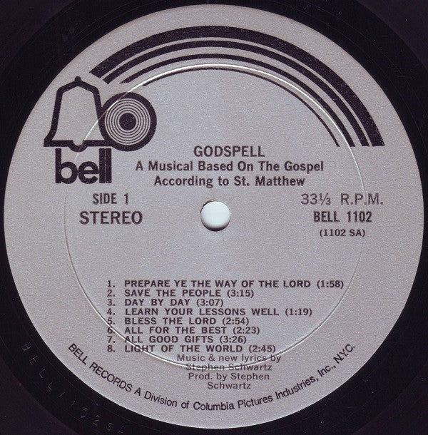 "Godspell" Original Cast : Godspell (LP, Album, Mon)