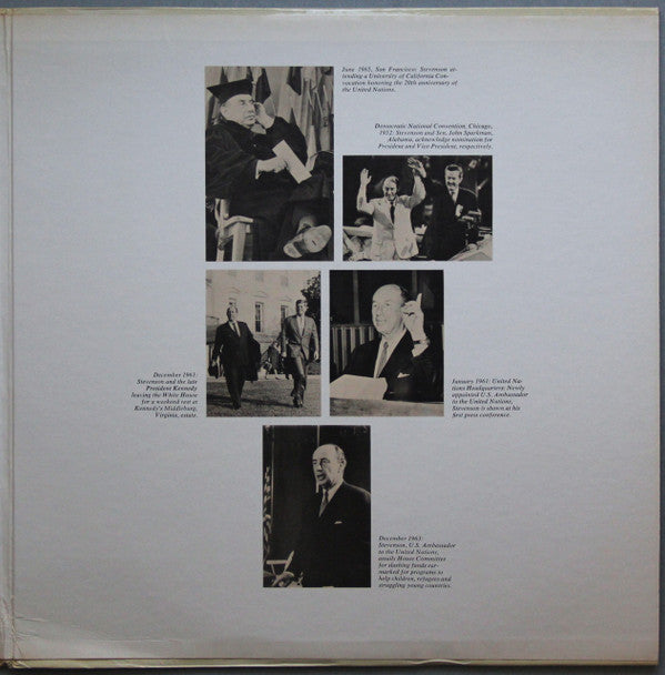 Adlai E. Stevenson* : The Man, The Candidate, The Statesman (LP, Album)