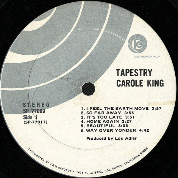 Carole King : Tapestry (LP, Album, Ter)