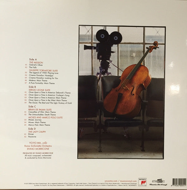 Yo-Yo Ma, Ennio Morricone : Yo-Yo Ma Plays Ennio Morricone (2xLP, Album, RE, 180)