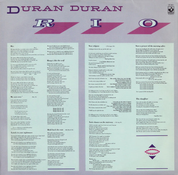 Duran Duran : Rio (LP, Album, RE, RM, 3rd)