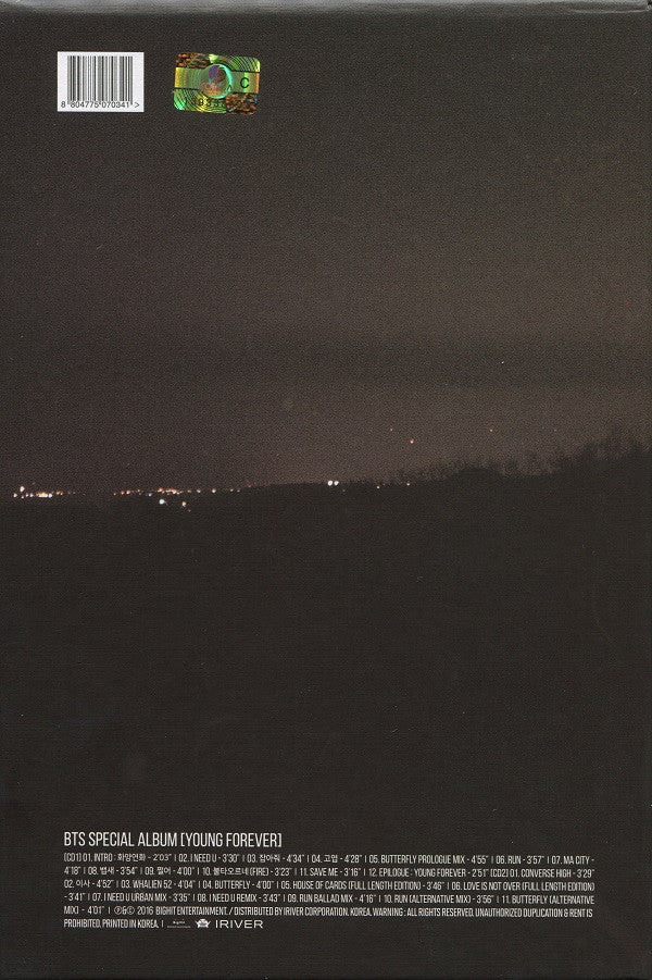 BTS (4) : 화양연화 Young Forever (2xCD, S/Edition, Nig)