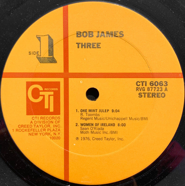 Bob James : Three (LP, Album, Gat)