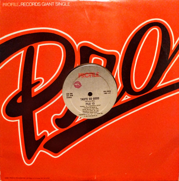 File 13 : Taste So Good (12", Single)