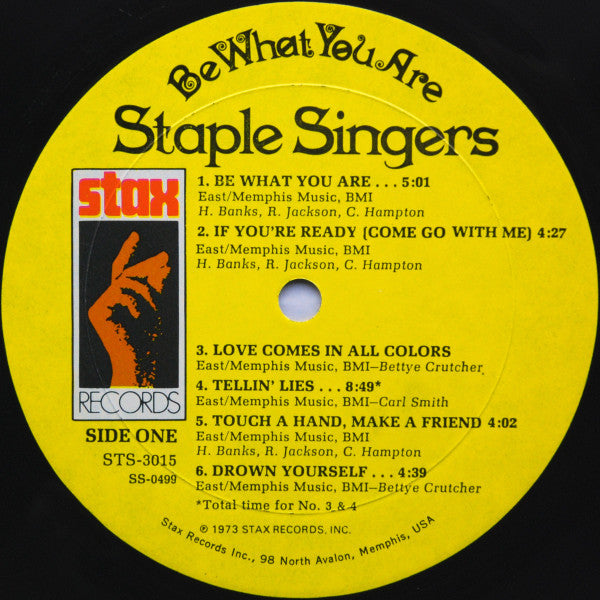 The Staple Singers : Be What You Are (LP, Album, Mon)