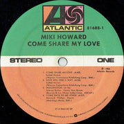 Miki Howard : Come Share My Love (LP, Album, SP )