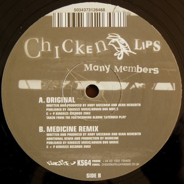 Chicken Lips : Many Members (12")