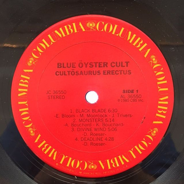 Blue Öyster Cult : Cultosaurus Erectus (LP, Album, San)