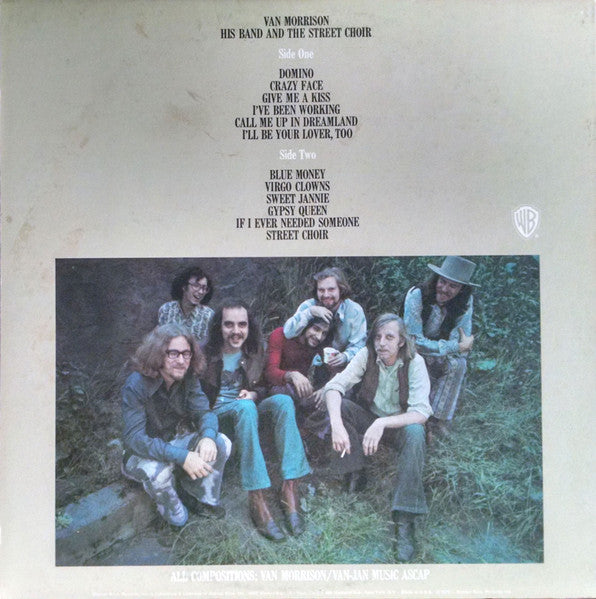 Van Morrison : His Band And The Street Choir (LP, Album, M/Print, RP, Gat)