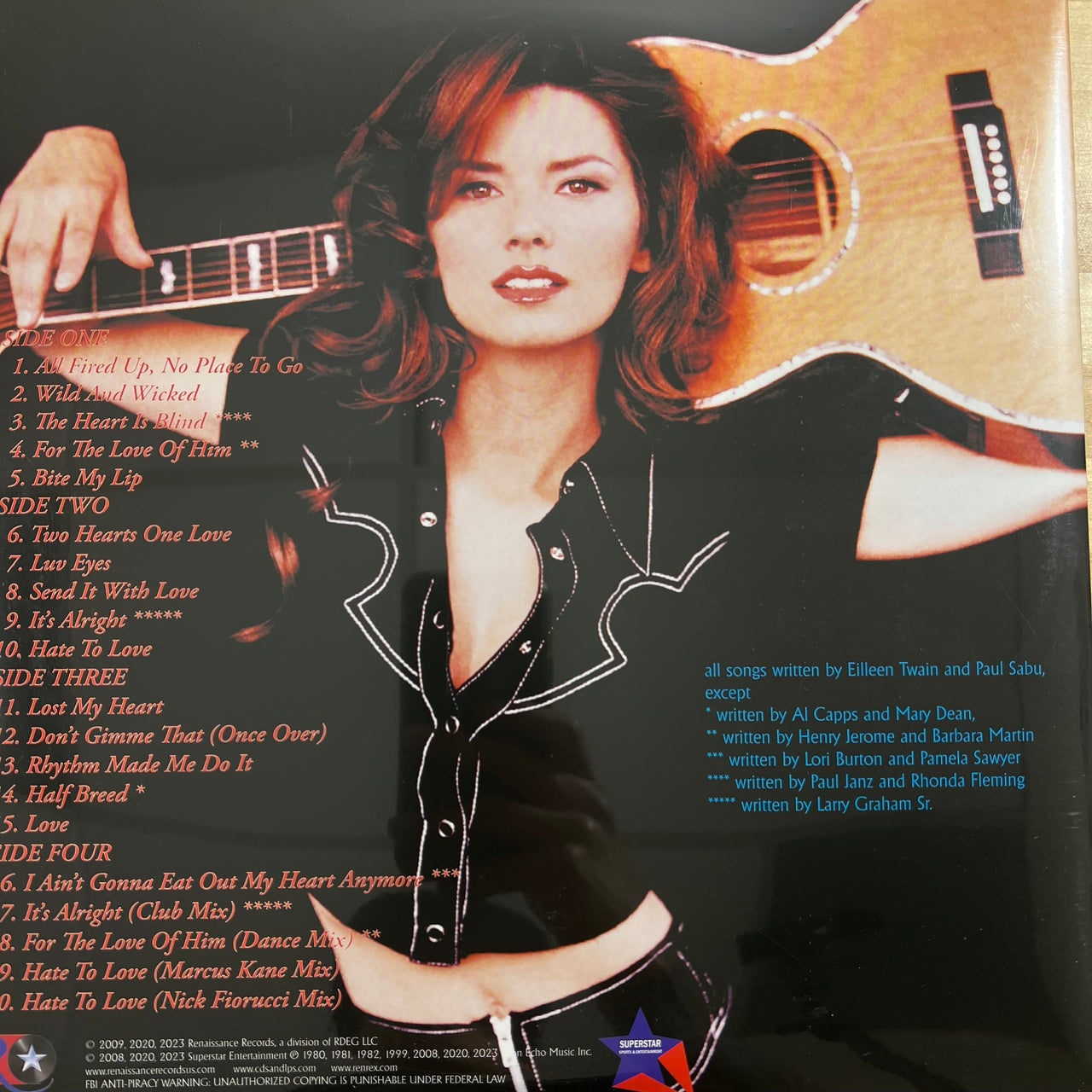 Shania Twain - The First Time...For The Last Time (Mint (M)) Rock (2xLP, Album, Ltd, RE, RM, Red)