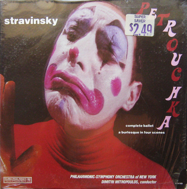 Stravinsky*, Philharmonic-Symphony Orchestra Of New York, Dimitri Mitropoulos : Petrouchka (Complete Ballet - A Burlesque In Four Scenes)  (LP)
