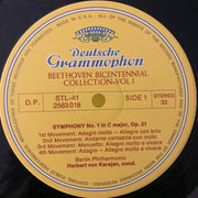 Ludwig van Beethoven - Herbert von Karajan, Berliner Philharmoniker : Symphonies And Overtures Part One (5xLP, Aut + Box, Comp)