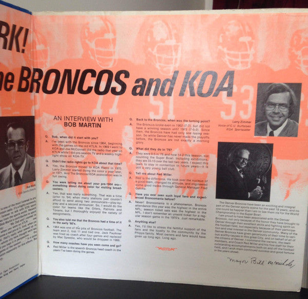 Denver Broncos : The Year Of The Broncos (LP)