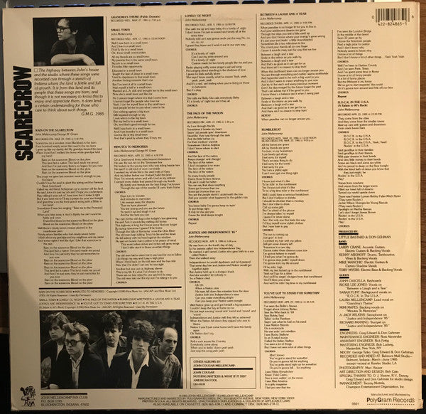 John Cougar Mellencamp : Scarecrow (LP, Album, Club, PRC)