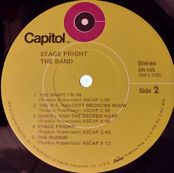 Buy The Band : Stage Fright (LP, Album, Jac) Online for a great price
