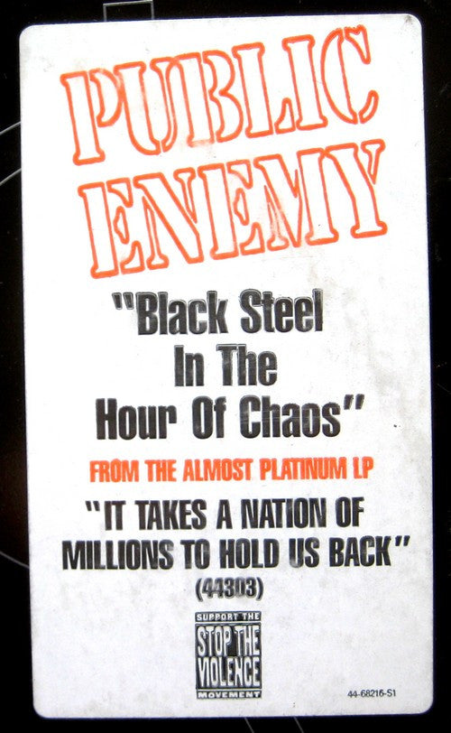 Public Enemy : Black Steel In The Hour Of Chaos (12", Promo)