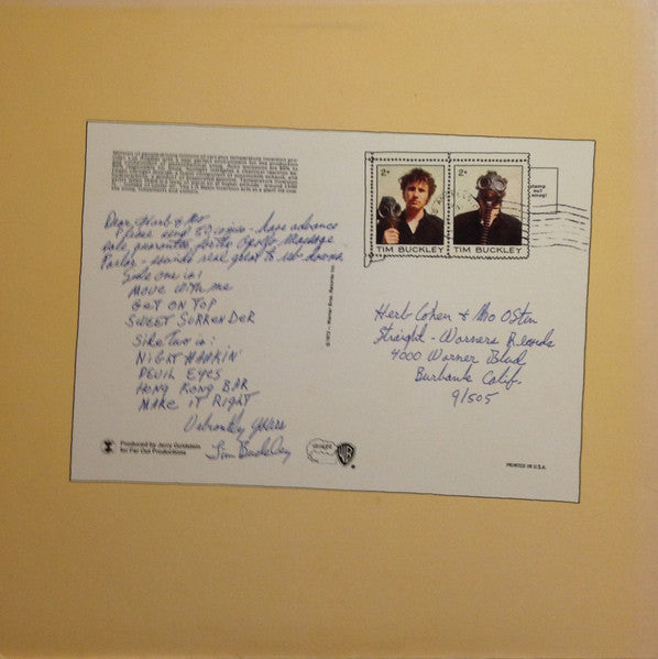 Tim Buckley : Greetings From L.A. (LP, Album, RE, Los)