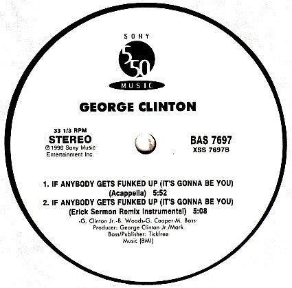 George Clinton & The P-Funk All Stars* : If Anybody Gets Funked Up (It's Gonna Be You) (12")