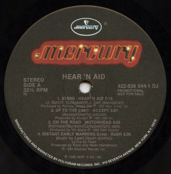 Hear'n Aid : Hear'n Aid (LP, Comp)