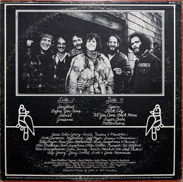 Jesse Colin Young : Songbird (LP, Album, Pit)