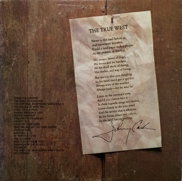 Johnny Cash : Johnny Cash Sings The Ballads Of The True West (2xLP, Album, Mono, Pit)