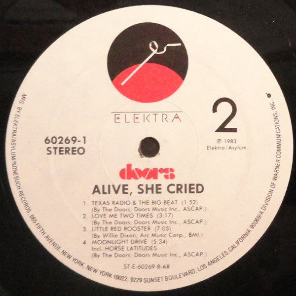 The Doors : Alive, She Cried (LP, Album, All)