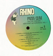 Patsy Cline : Walkin' Dreams - Her First Recordings, Vol. 1 (LP, Comp, RM)