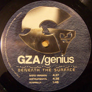 GZA / Genius* : Beneath The Surface (12", Single, Promo)