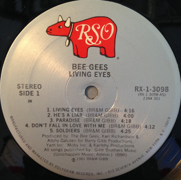 Bee Gees : Living Eyes (LP, Album, 26)