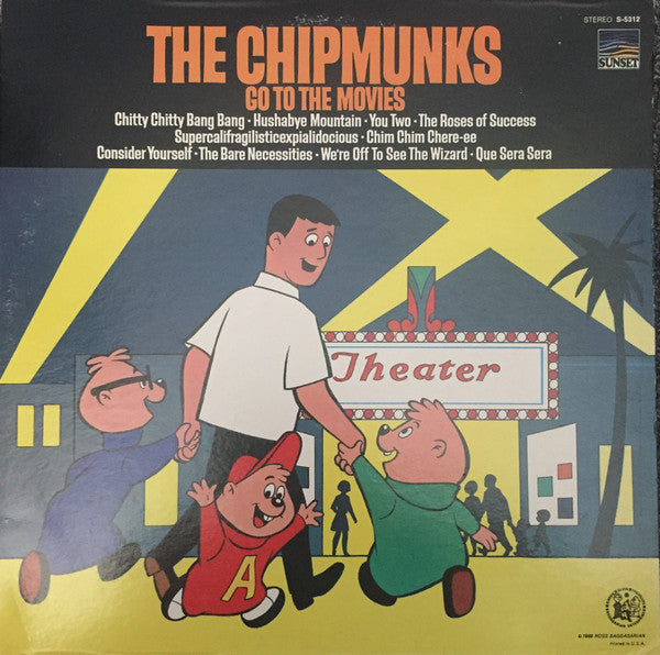 The Chipmunks : The Chipmunks Go To The Movies (LP, Album)