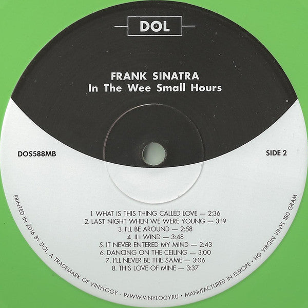 Frank Sinatra : In The Wee Small Hours (LP, Album, Mono, RE, Gre)