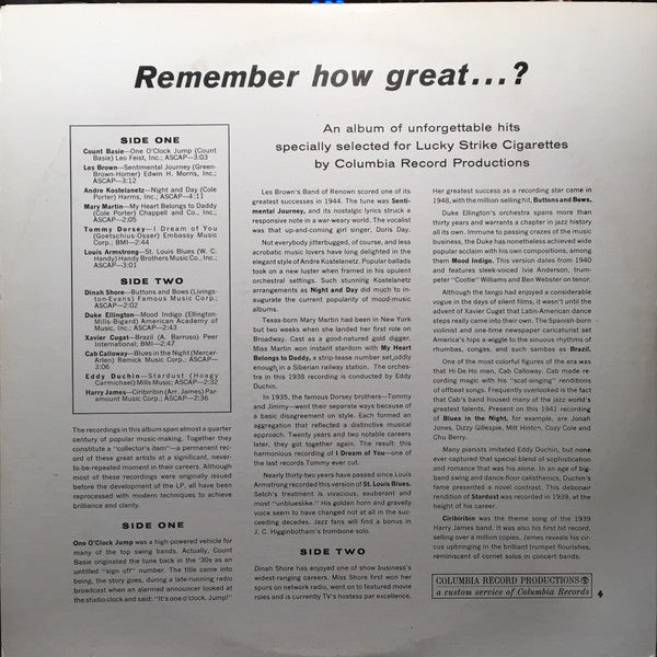 Various : Remember How Great...? (LP, Comp)